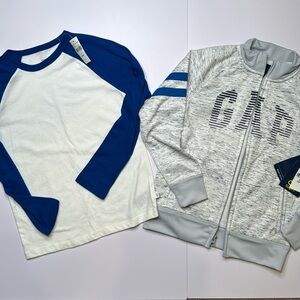 Gap Fit zip-up hoodie & matching long sleeve shirt